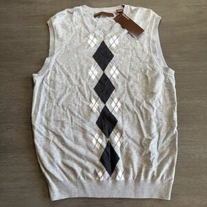 NWT Perry Ellis Men’s Sweater Vest Grey L